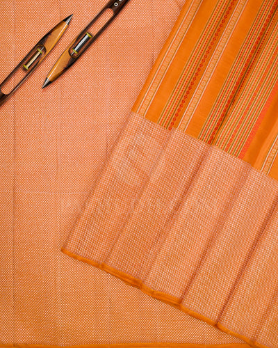 Orange Kanjivaram Silk Saree - S1251(A)