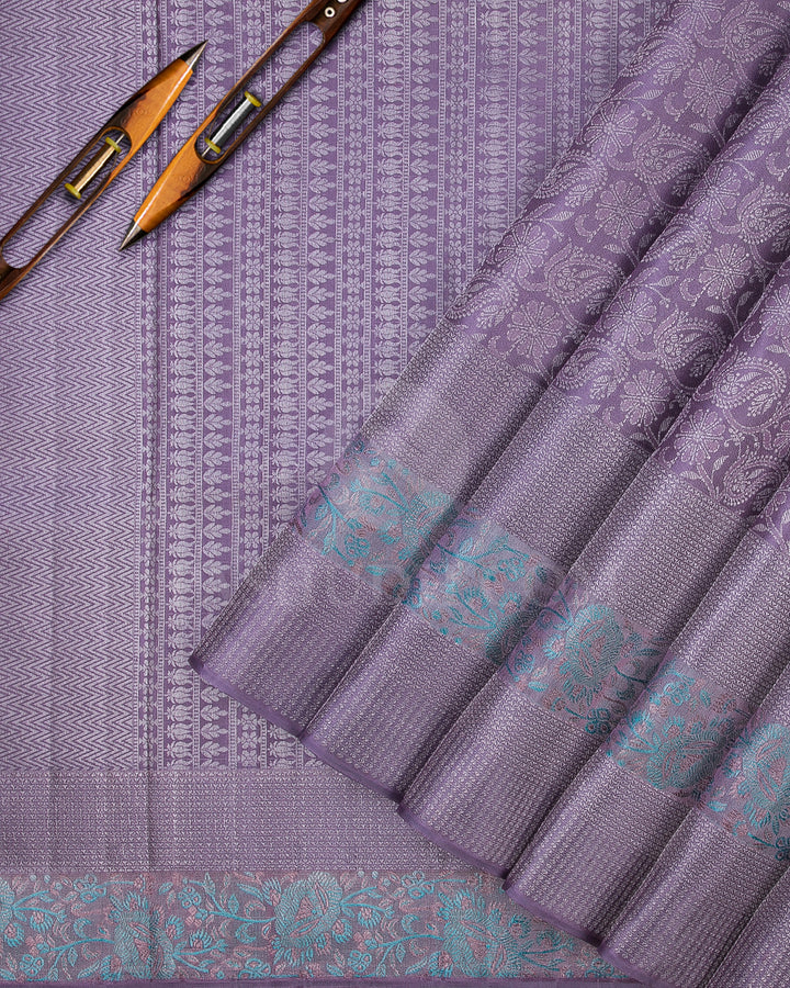 Lavendar Kanjivaram Silk Saree - DT285(A)