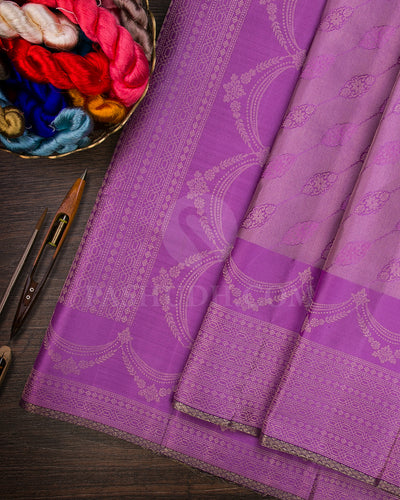 Lavender and Purple Kanjivaram Silk Saree - DJ289(C)