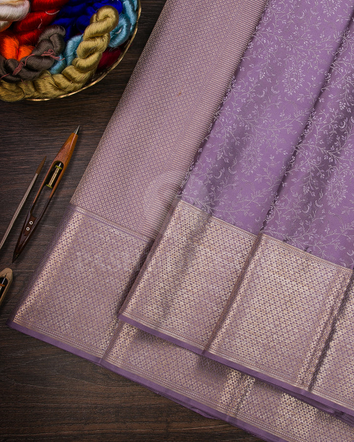 Lavender Kanjivaram Silk Saree - D550(D)