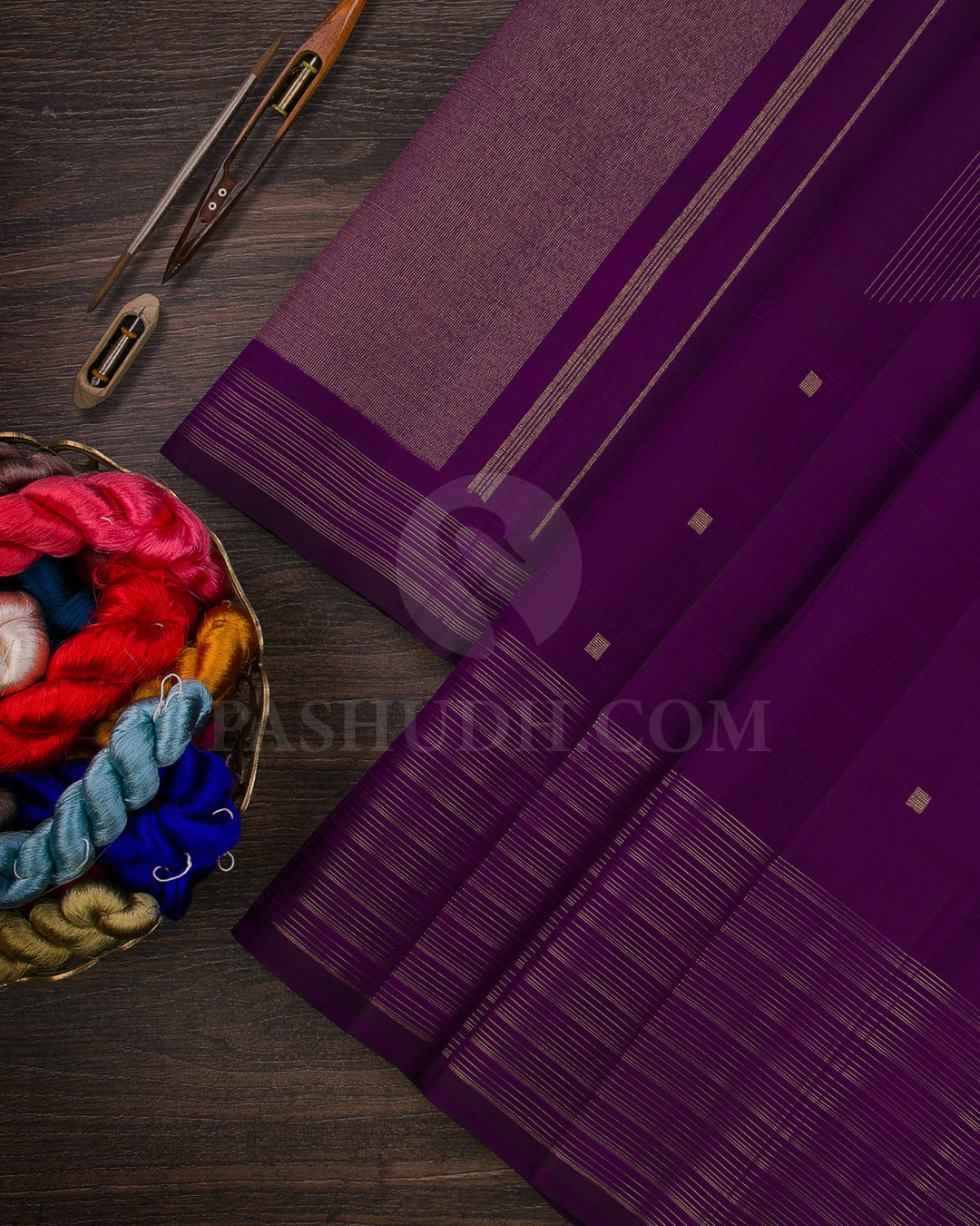 Purple Kanjivaram Silk Saree - K14