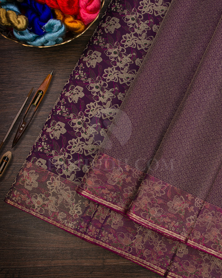 Purple Kanjivaram Silk Saree - DJ330(A)