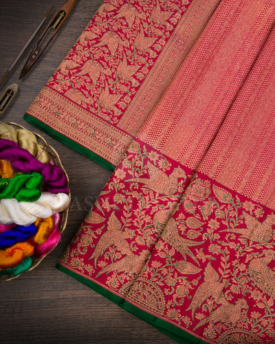 Bright Red Kanjivaram Silk Saree - S1274(A)