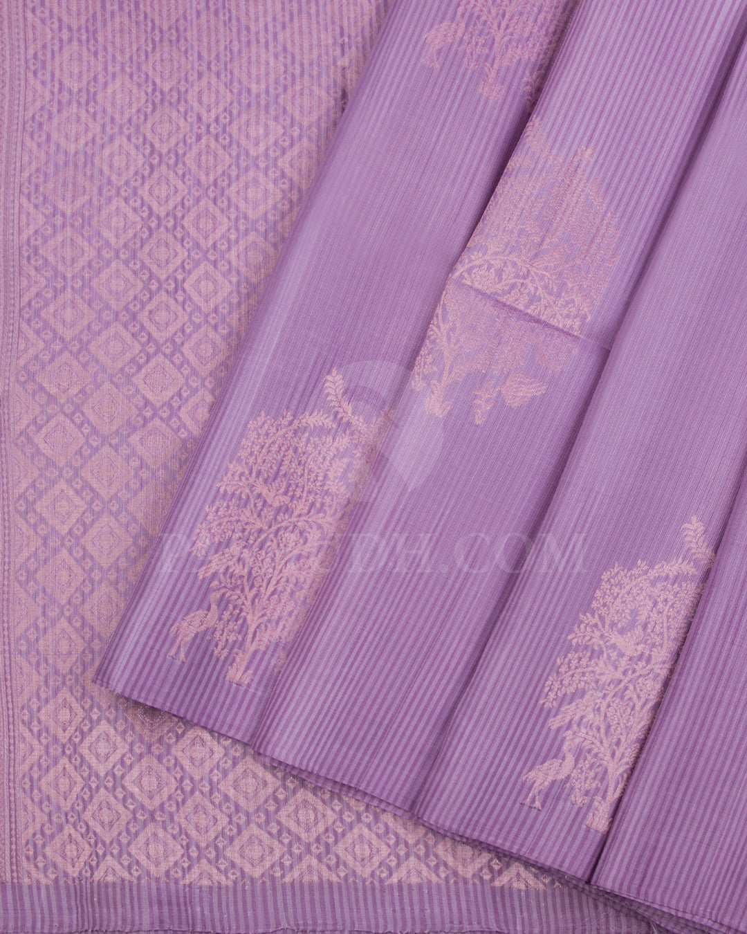 Lavender Soft Silk Saree - C103