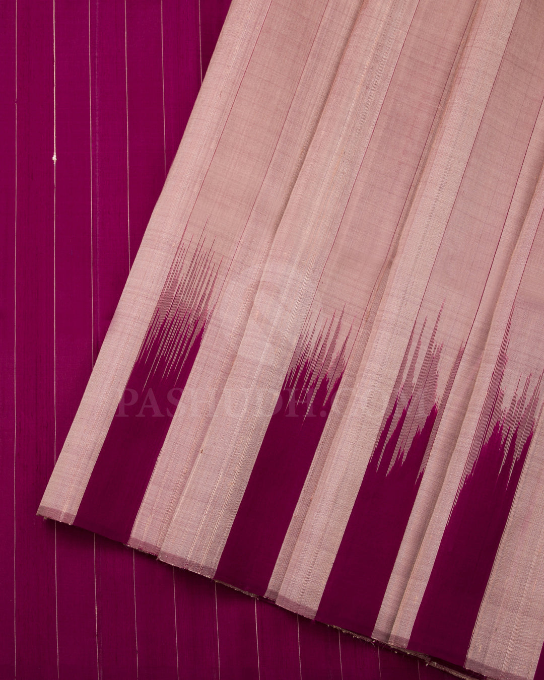 Pastel Pink And Magenta Soft Silk Saree - C61