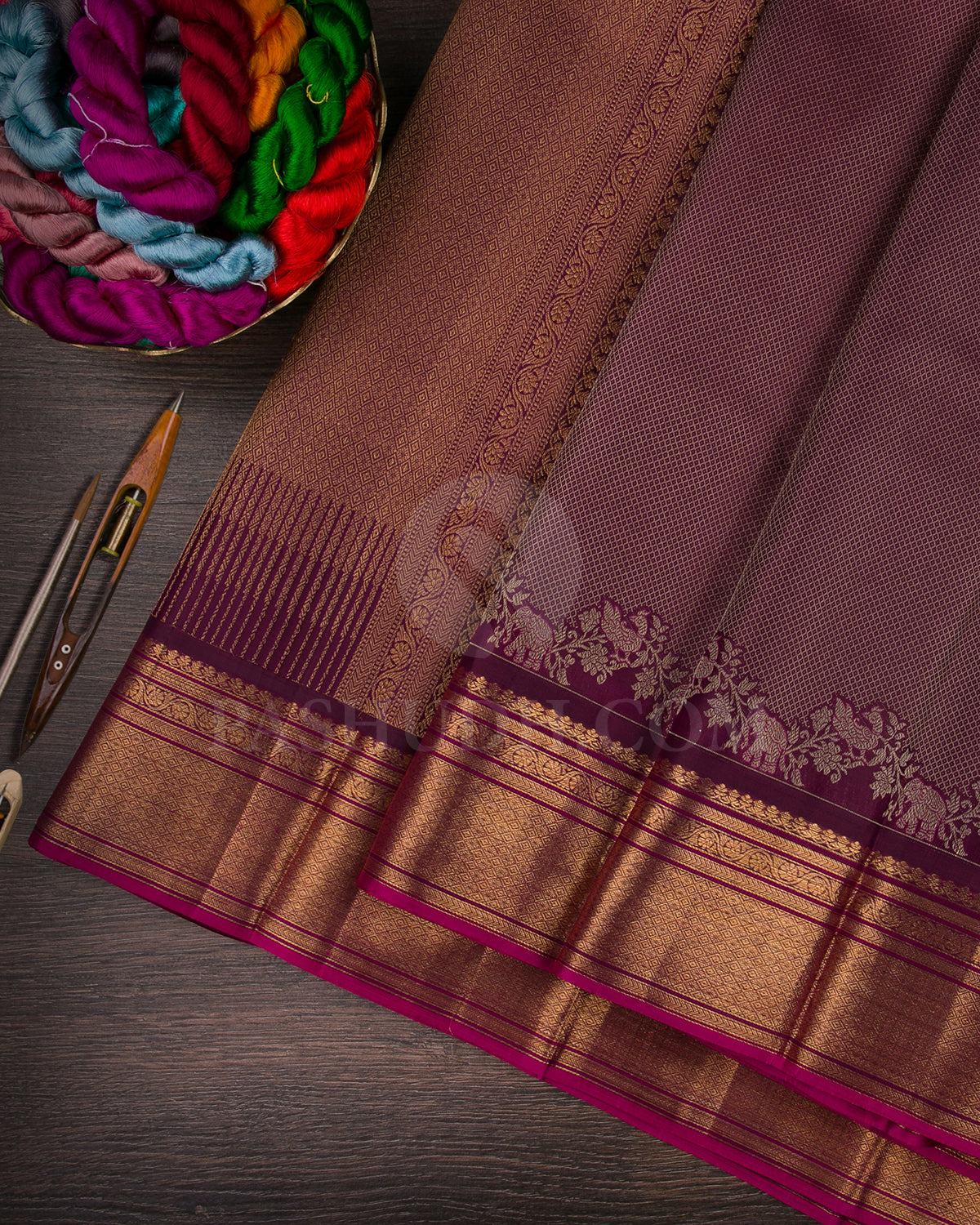 Maroon Kanjivaram Silk Saree - DJ333(A)