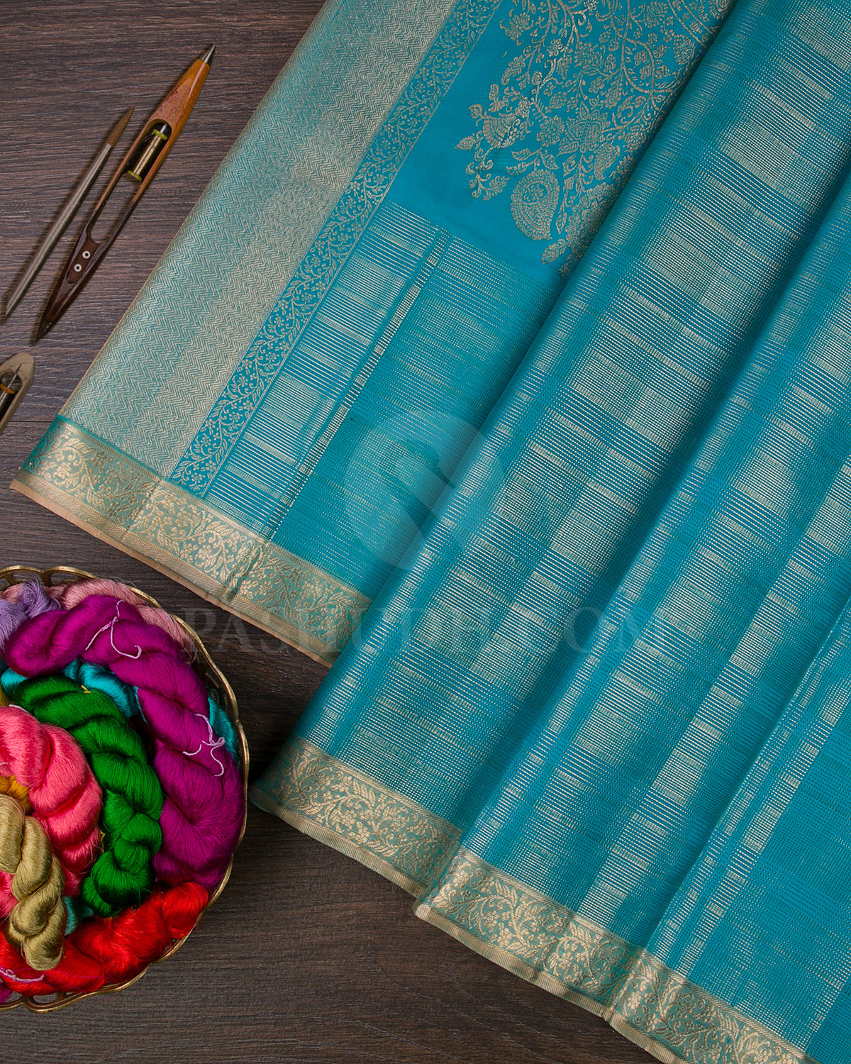 Anandha Blue Kanjivaram Silk Saree - S1330(A)