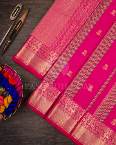 Rani Pink Kanjivaram Silk saree - S1364(B)