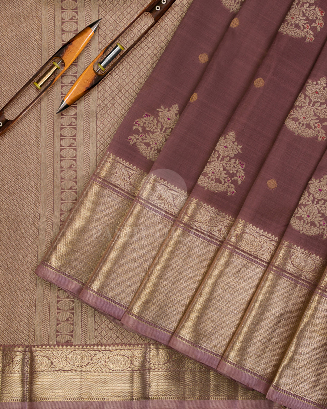 Walnut Brown kanjivaram Silk Saree - S894