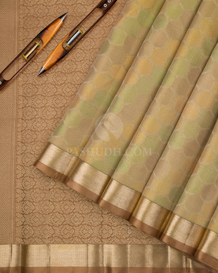 Multicolor Kanjivaram Silk Saree - DJ230