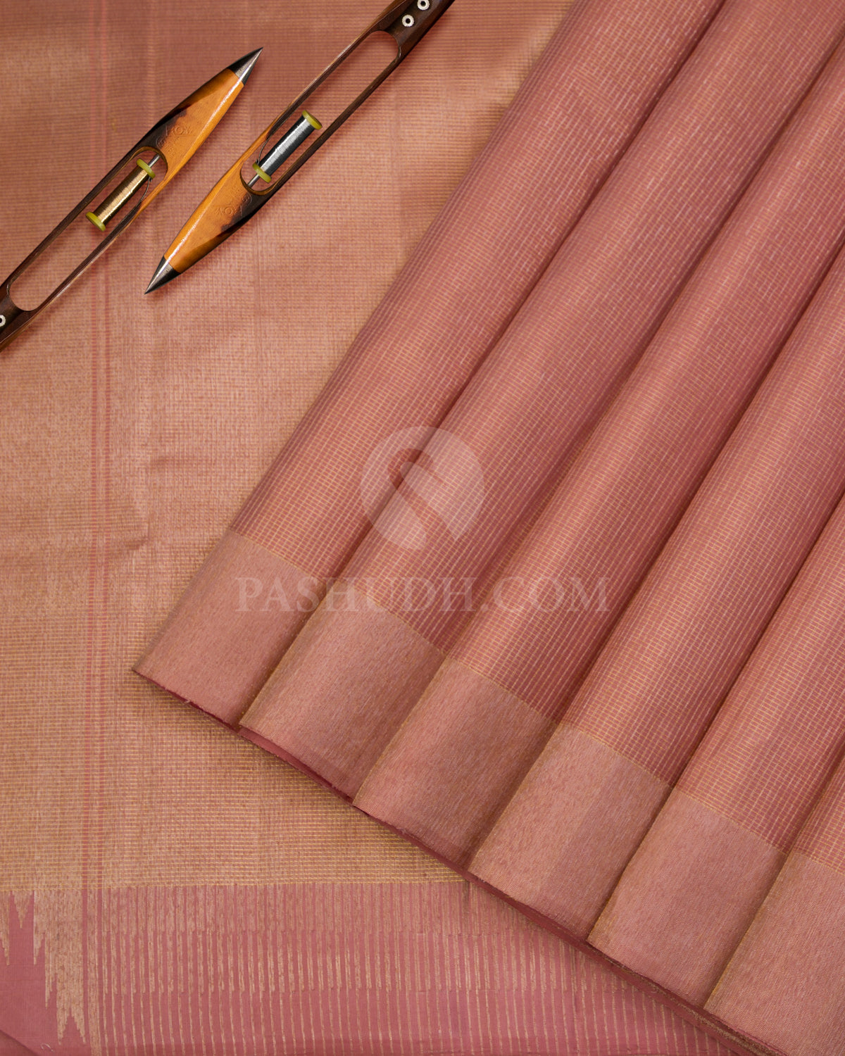 Onion Pink Kanjivaram Silk Saree - S997 - View 2