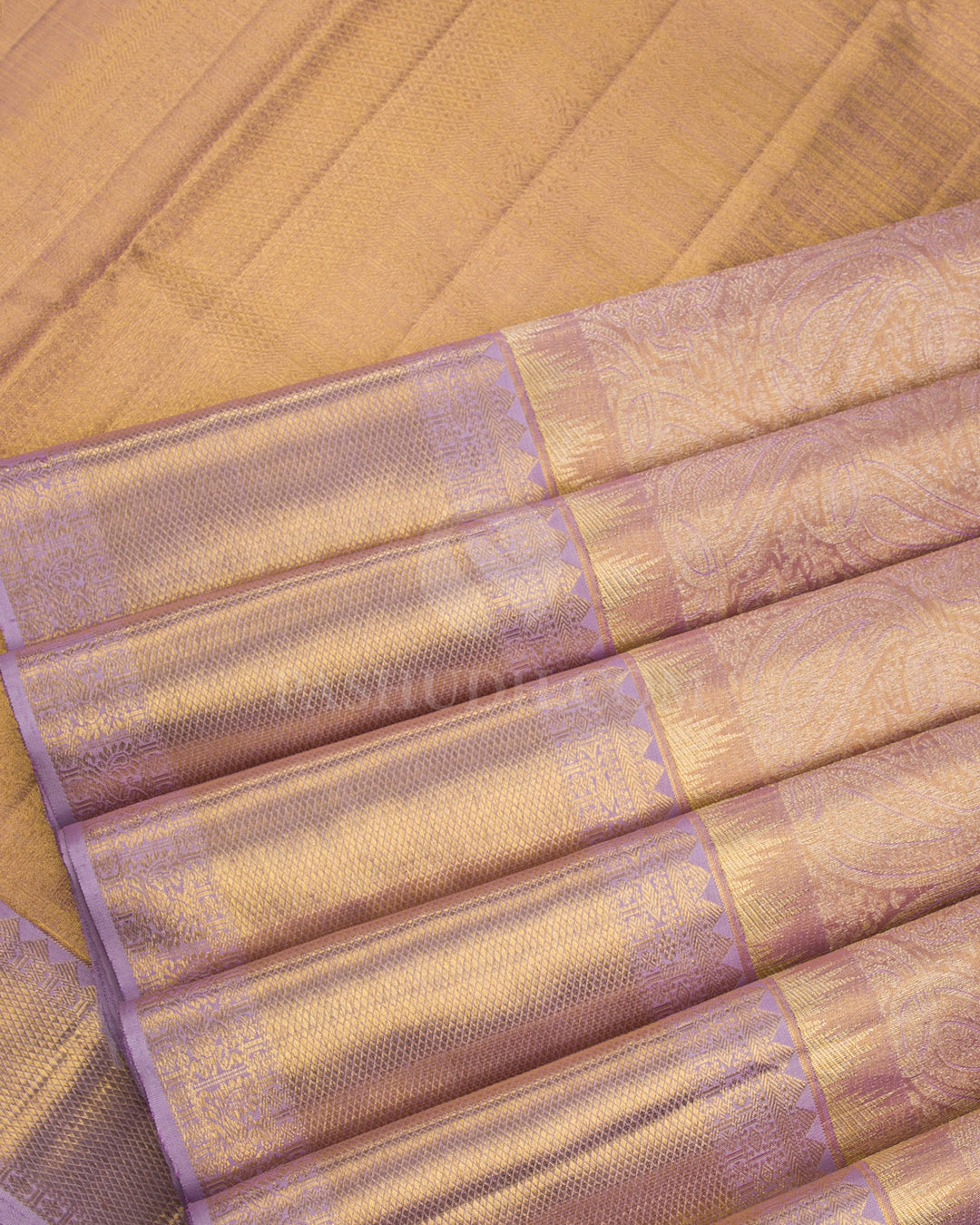 Light Lavender Kanjivaram Tissue Silk Saree - S1049(B) - View 4