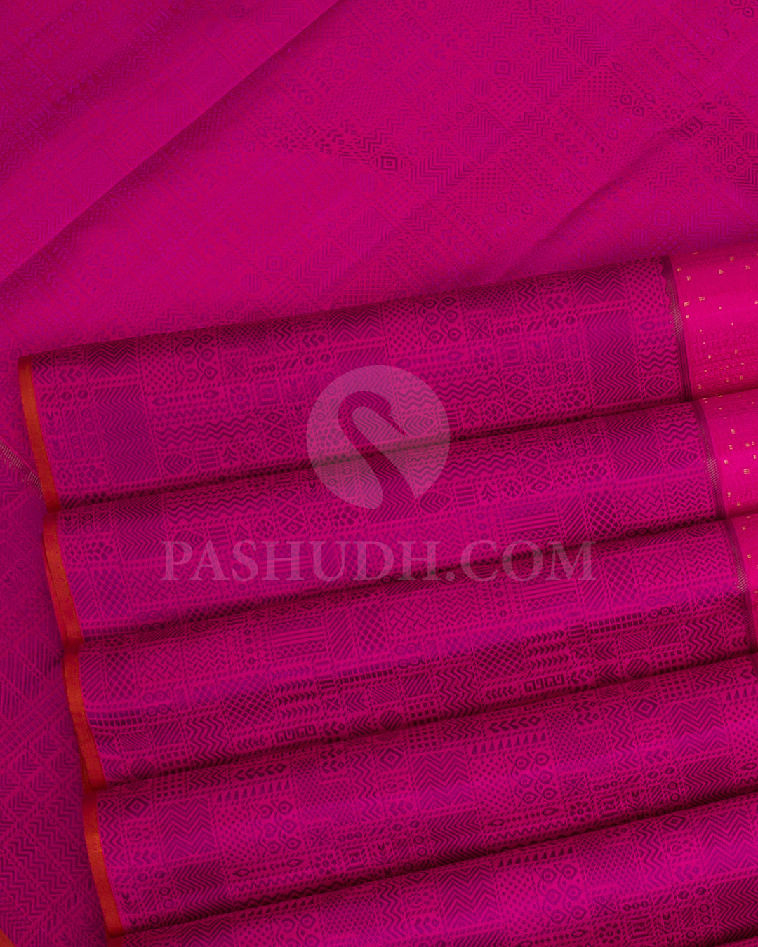 Rani Pink Kanjivaram Silk Saree - D552(C)