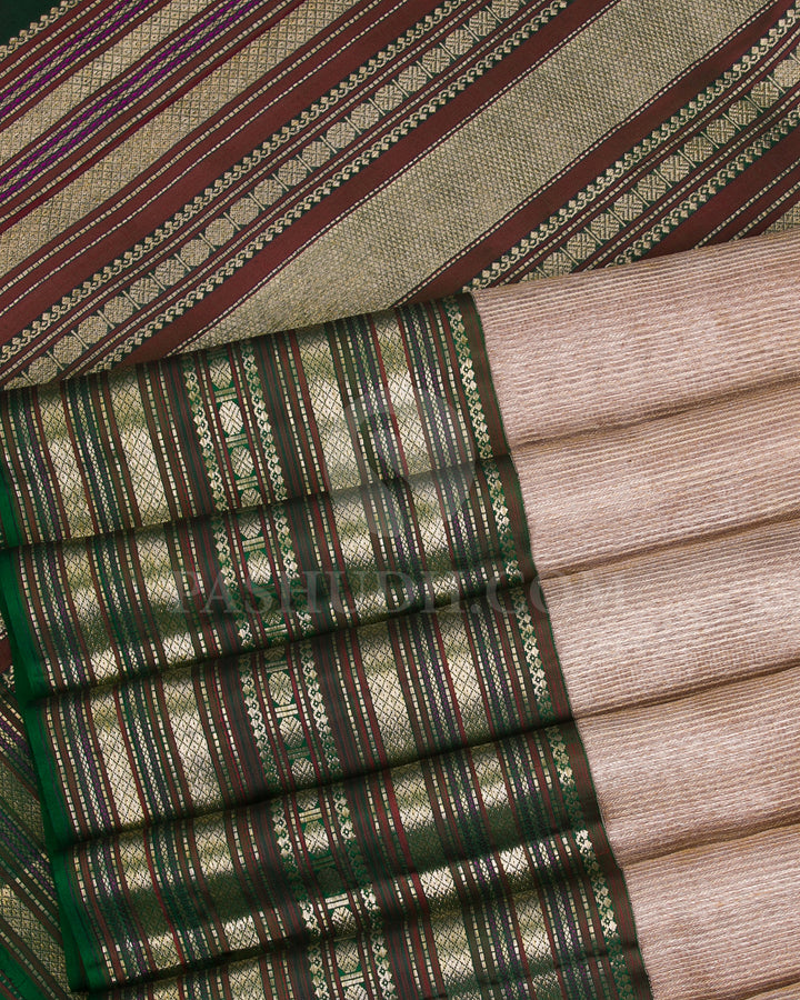 Gold And Green Kanjivaram Silk Saree - S1170(A)