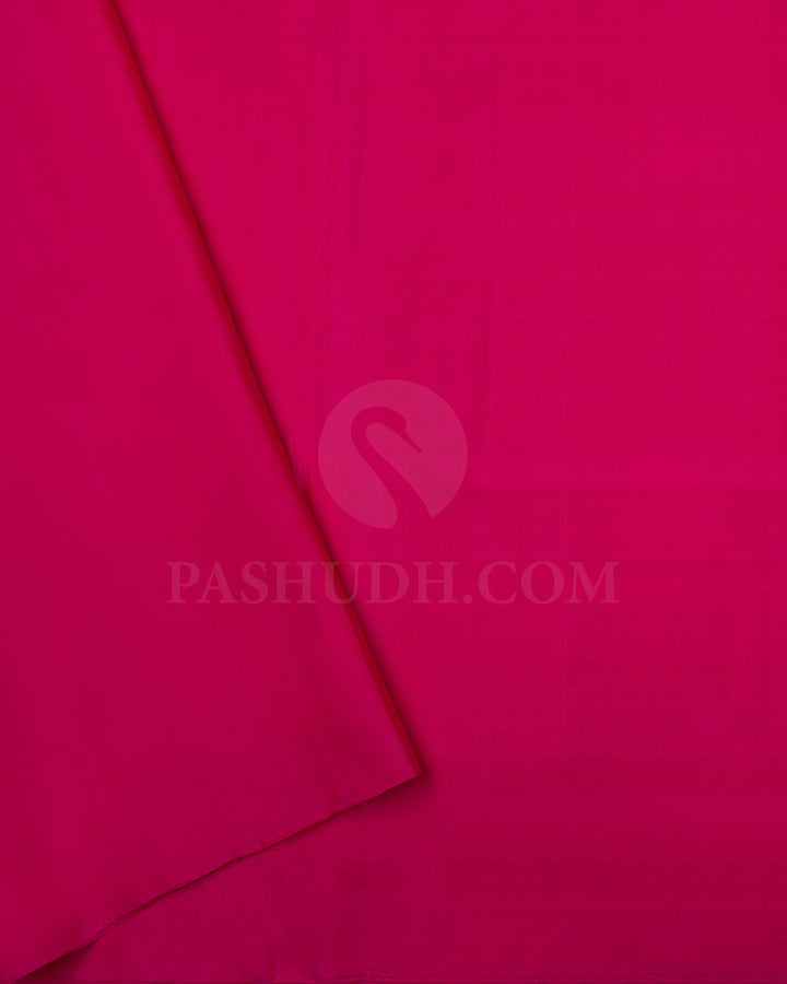 Rani Pink Soft Silk Saree - C2