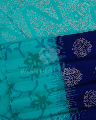 Blue Soft Silk Saree - C29