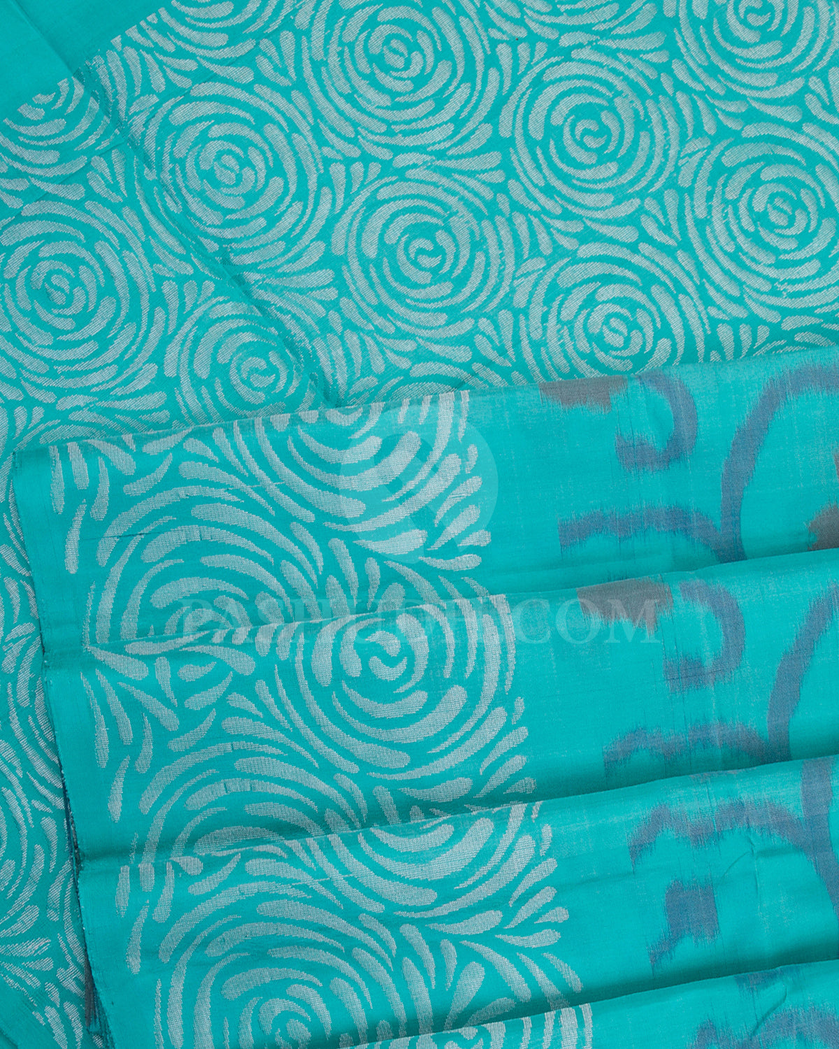 Aquamarine Soft Silk Saree - C9