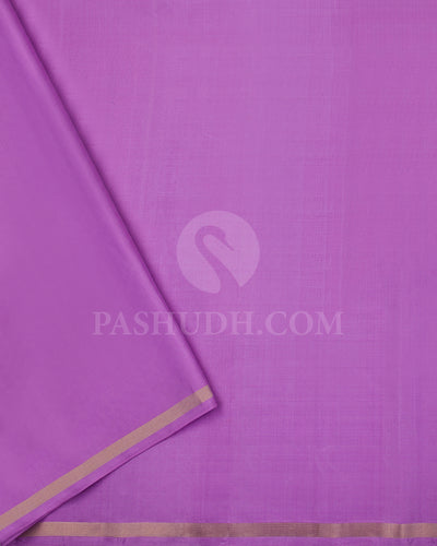 Lavender Soft Silk Saree -C14