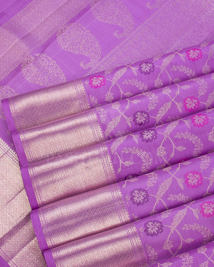 Lavender Kanjivaram Silk Saree - S1244(A)
