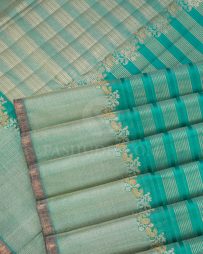 Sky Blue Kanjivaram Silk Saree - S1131(D)