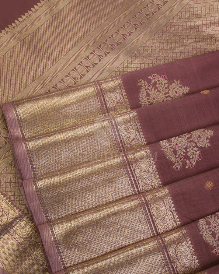 Walnut Brown kanjivaram Silk Saree - S894