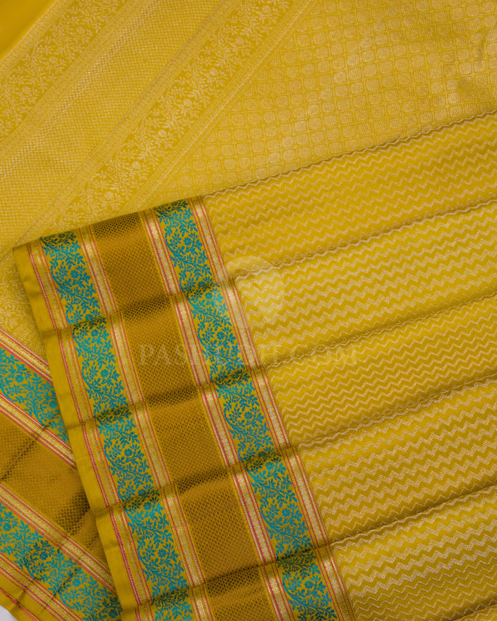 Yellow Kanjivaram Silk Saree - DJ247