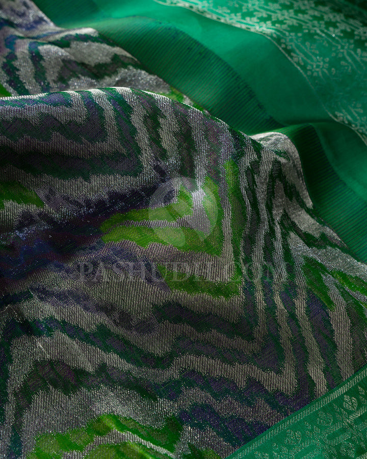 Shades Of Green Kanjivaram Silk Saree-DJ410(E)