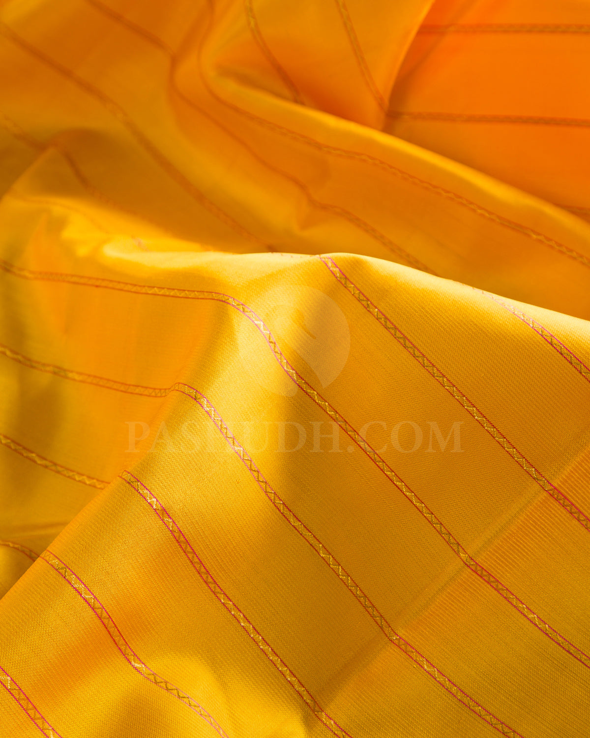 Bright Yellow And Rani Pink Traditional Kanjivaram Silk Saree - SVJ29