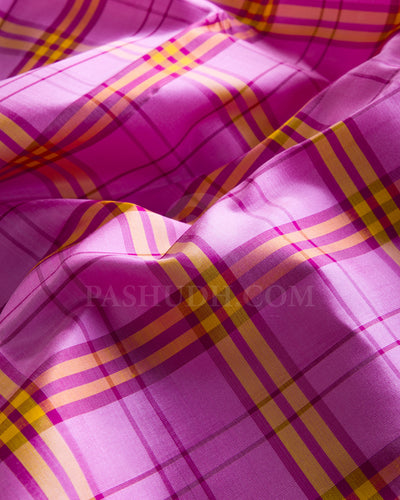 Rose Pink And Rouge Pink Traditional Kanjivaram Silk Saree - AK3