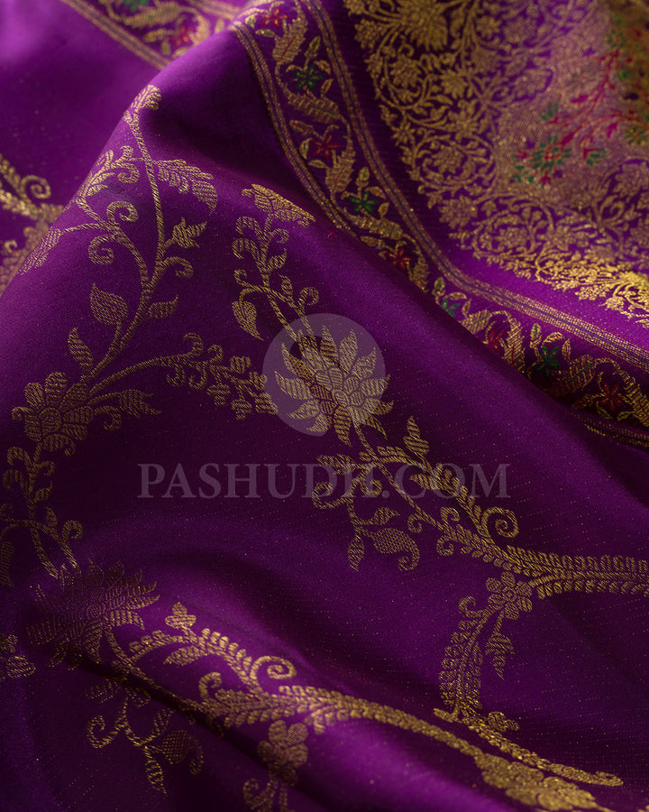 Purple Kanjivaram Silk Saree-DJ444(A)