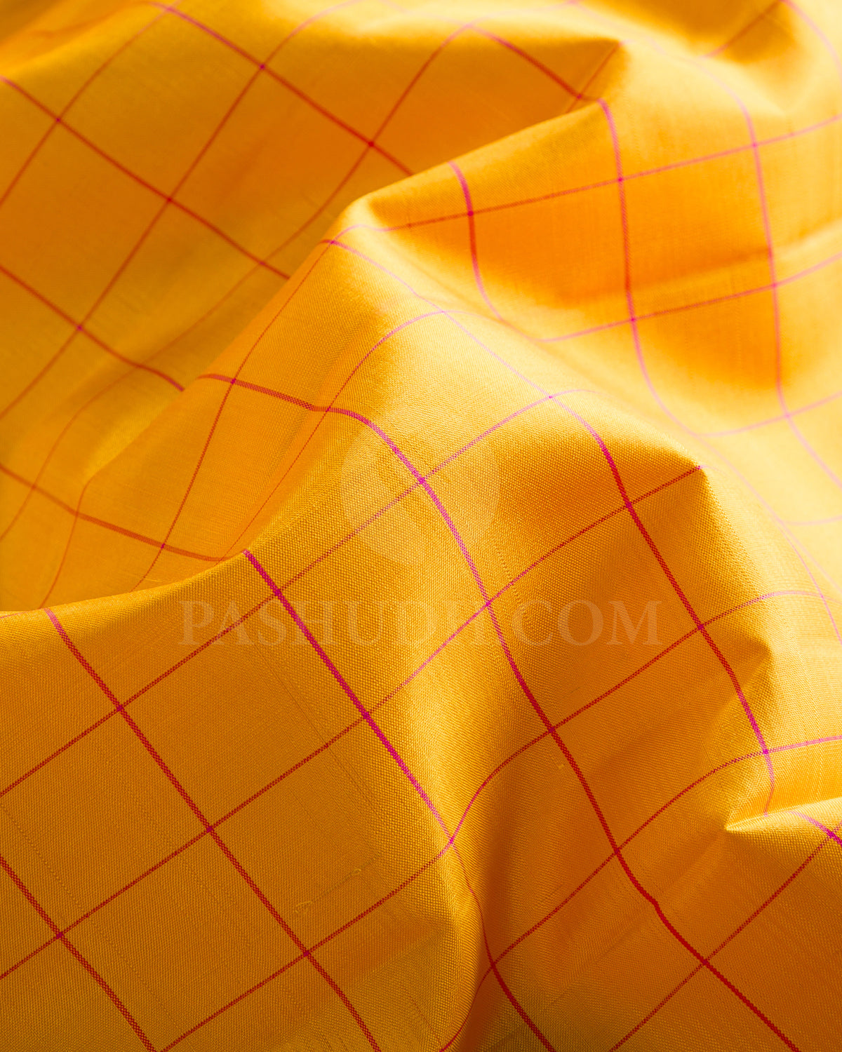 Yellow And Pink Kanjivaram Silk Saree - SVJ35