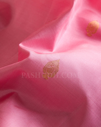 Baby Pink And Sky Blue Traditional Kanjivaram Silk Saree - SVJ33