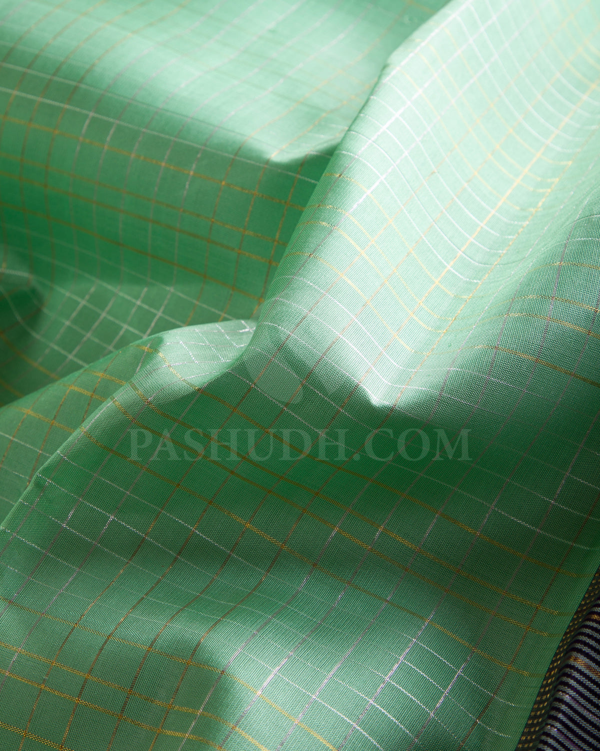 Sea Green And Purple Traditional Kanjivaram Silk Saree - AK6