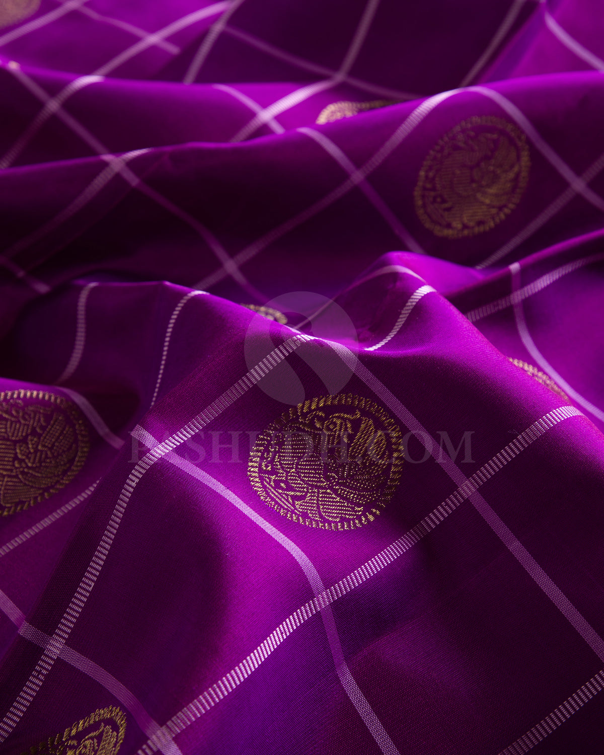 Violet And Lavender Traditional Kanjivaram Silk Saree - K10