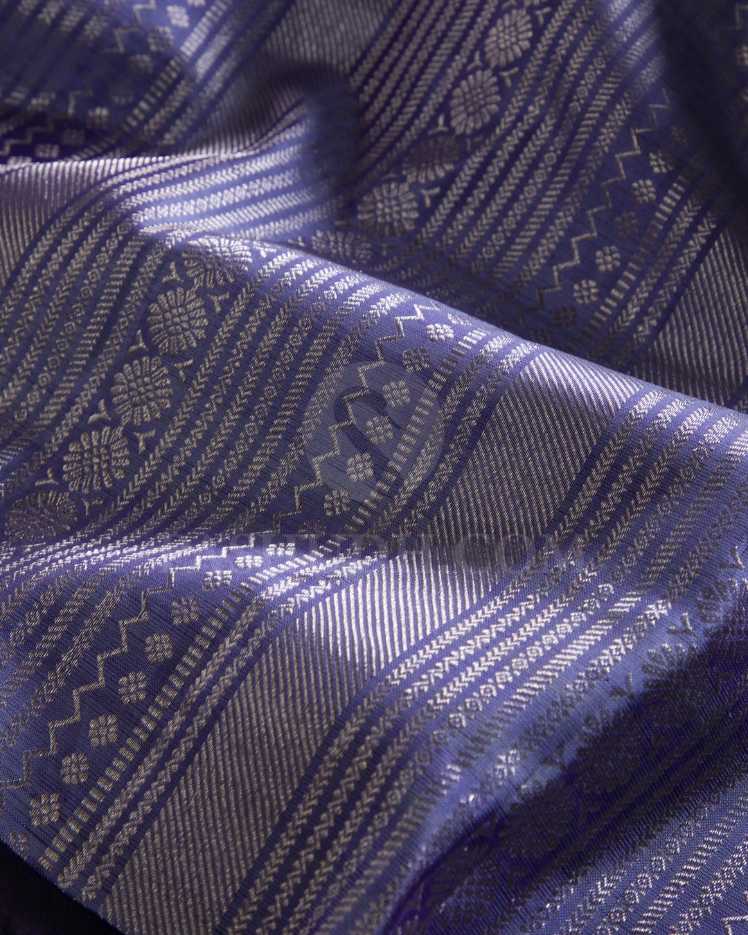 Lavender And Purple Kajivaram Silk Saree - K1