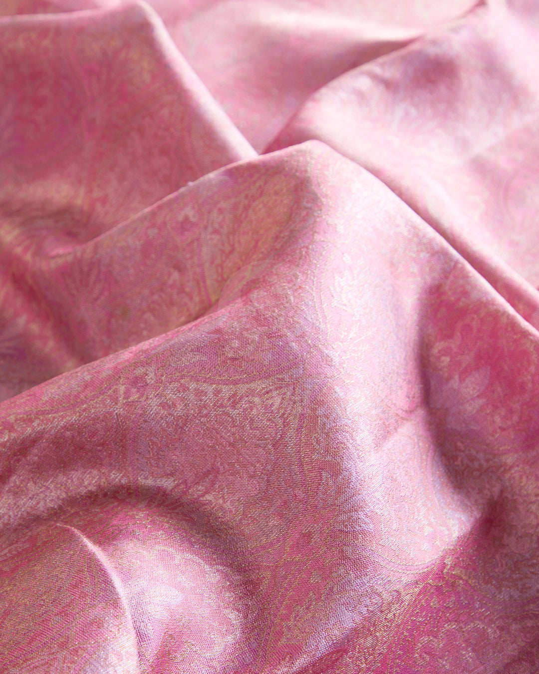 Mild Pink and Rouge Pink Kanjivaram Silk Saree - DJ278(C)