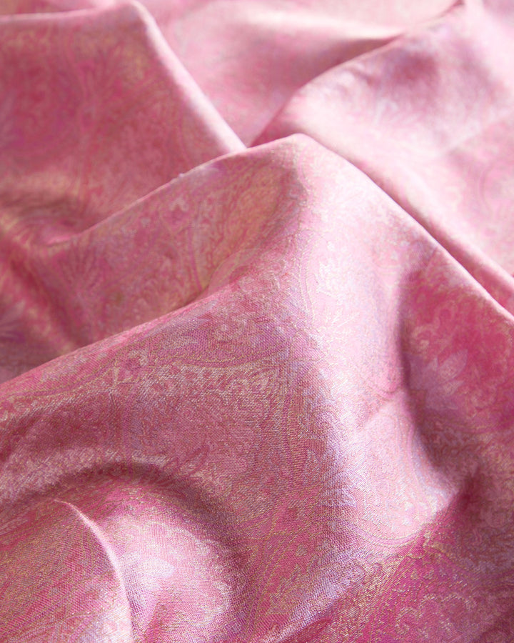 Mild Pink and Rouge Pink Kanjivaram Silk Saree - DJ278(C)