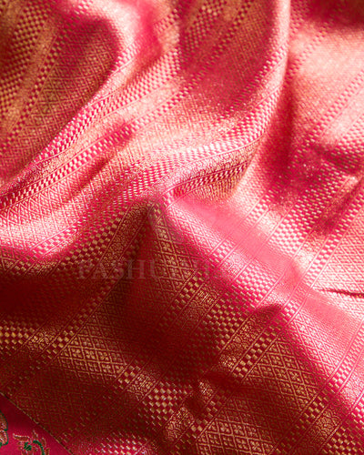 Bright Red Kanjivaram Silk Saree - S1274(A)