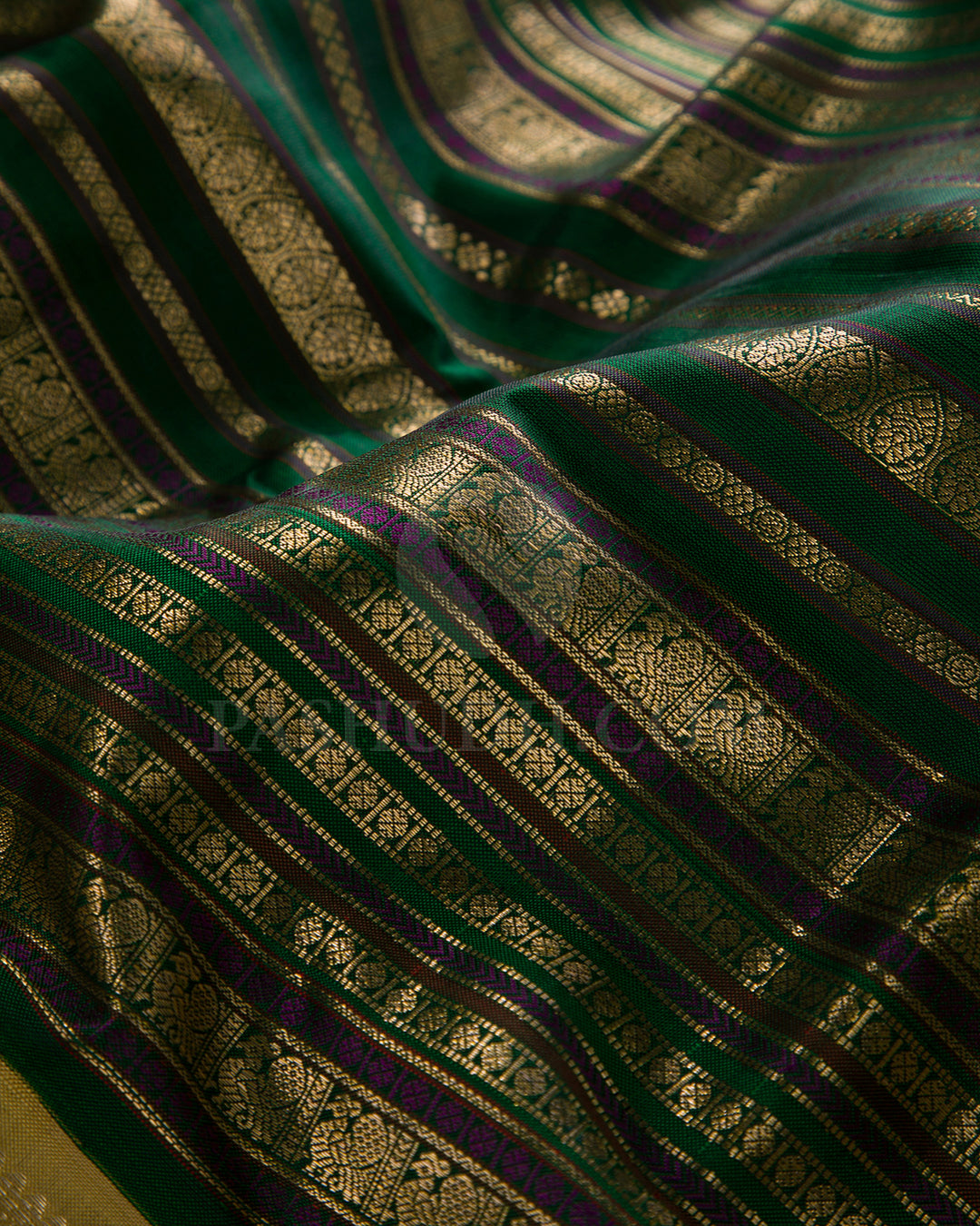 Green And Beige Kanjivaram Silk Saree - S1203(B)