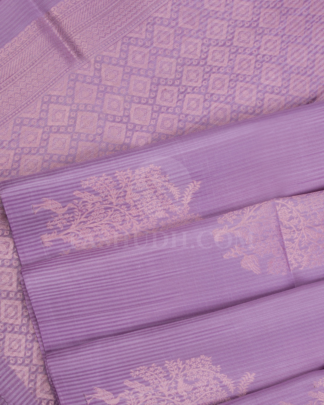 Lavender Soft Silk Saree - C103