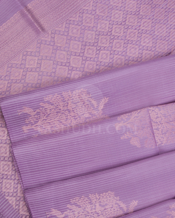 Lavender Soft Silk Saree - C103