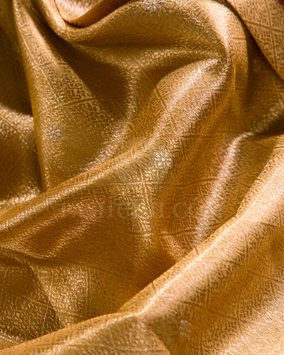 Gold And Violet Tissue Kanjivaram Silk Saree - S1278(A)