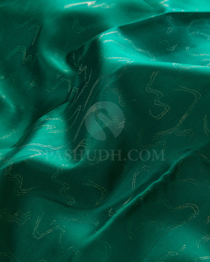 Emerald Green Kanjivaram Silk Saree - DJ332(A)