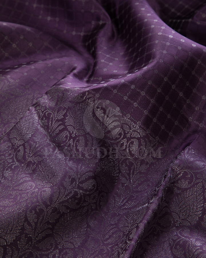 Lavender Kanjivaram Silk Saree - DT284(A)