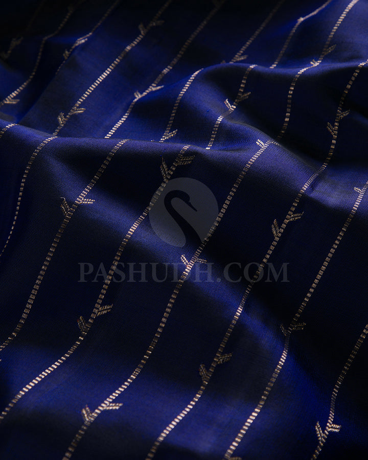 Royal Blue Kanjivaram Silk Saree - S1317(A)