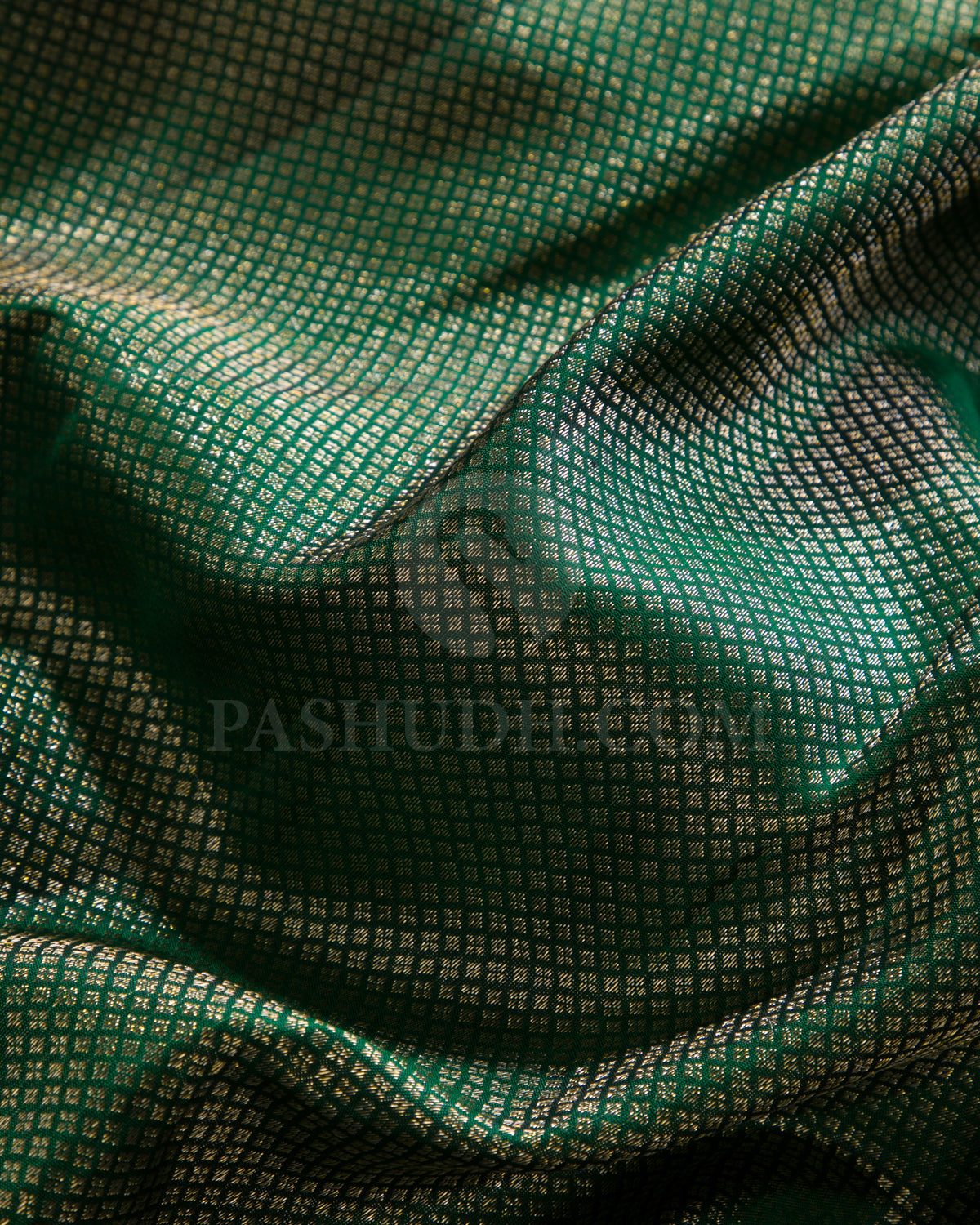 Forest Green Kanjivaram Silk Saree - S1108(B)