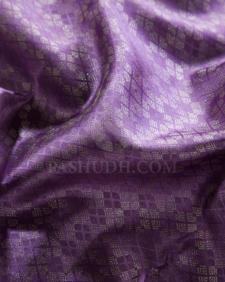 Lavender and Lilac Kanjivaram Silk Saree - DT289(A)