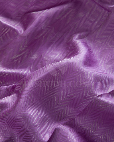 Shades of Lavender And Rani Pink Kanjivaram Silk Saree - DT290(B)