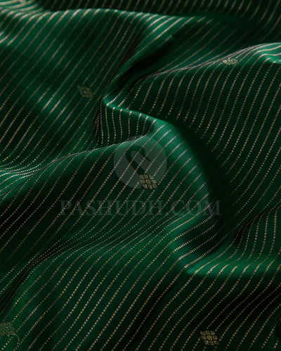 Dark Green And Pink Kanjivaram Silk Saree - S1106(B)