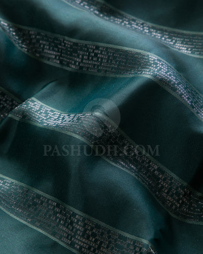 Dark Sage Green Kanjivaram Silk Saree - DT292(A)